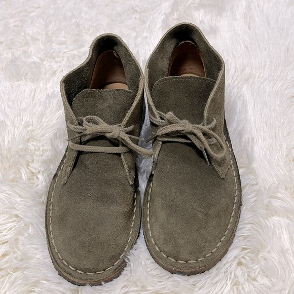 Crewcuts J. Crew Green Suede MacAlister Chukka Boots Shoes Kids Size K3 - Picture 7 of 13